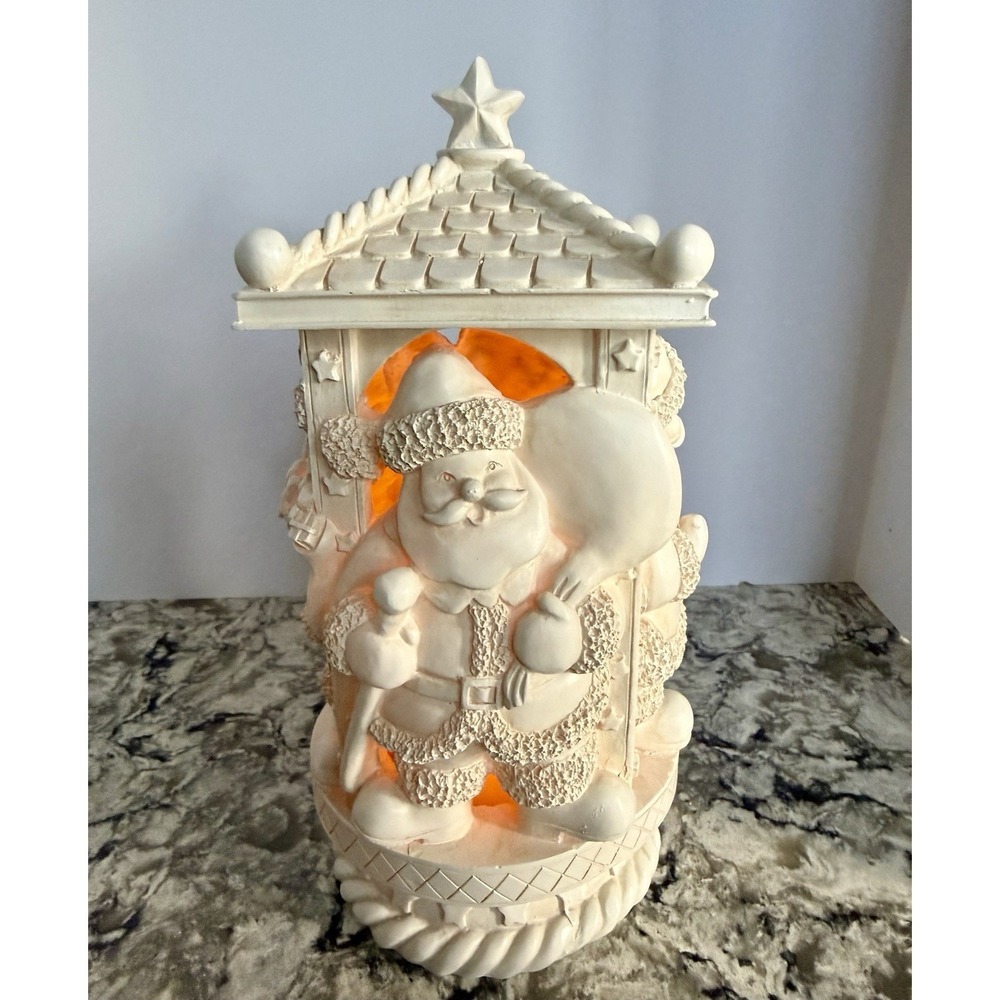 Father Christmas Santa Claus 11.5" Flameless Battery Operated Candle